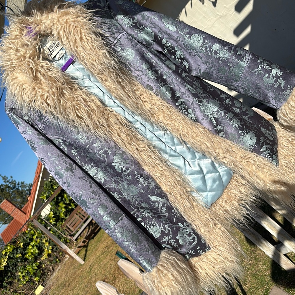 Urban outfitters baby blue Penny Lane style coat